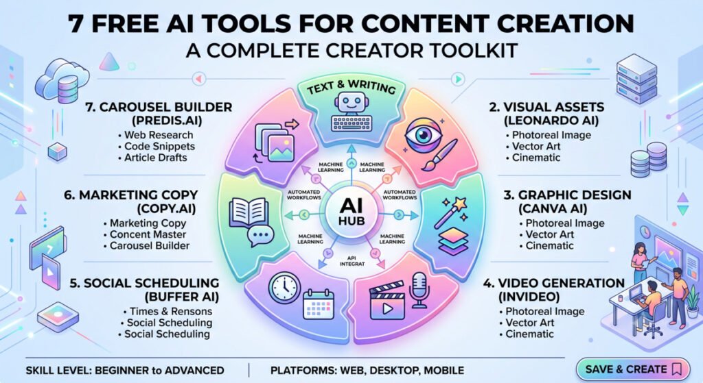 Top 7 Free AI Tools Every Content Creator Needs to Try