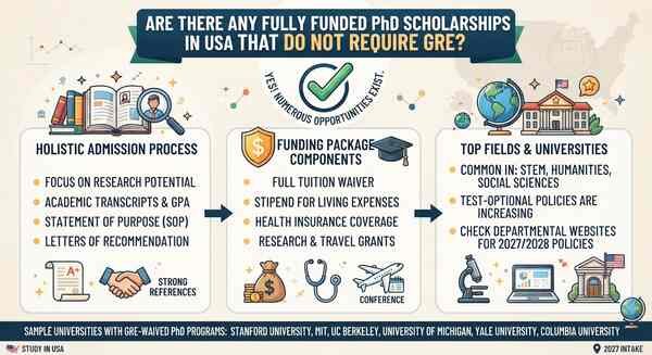 Are There Any Fully Funded PhD Scholarships in USA 2027 That Do Not Require GRE