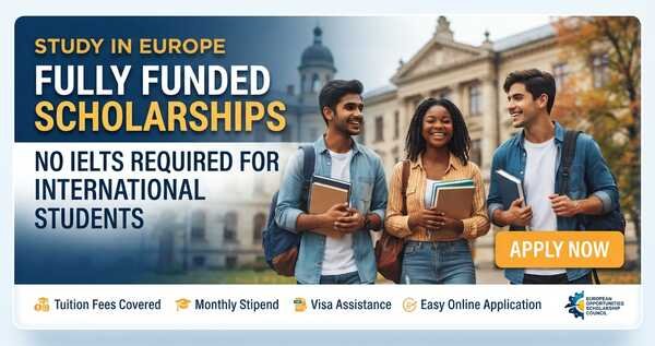 Can International Students Apply For Fully Funded Scholarships in Europe 2027 Without IELTS