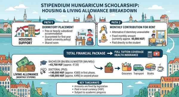 How Does the Stipendium Hungaricum Scholarship Cover Housing and Living Allowance?