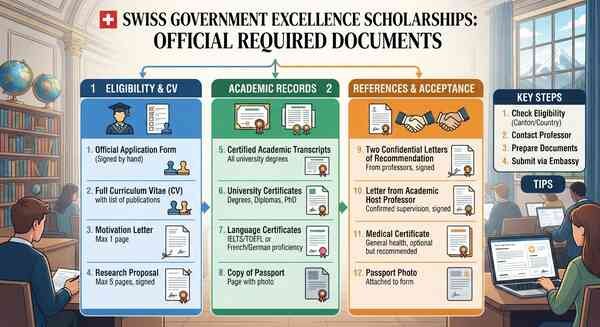 What Documents are Officially Required for the Swiss Government Excellence Scholarship?